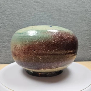 Hand-made Studio Art Pit Fired Pottery Signed with Lyrical description on bottom - Picture 1 of 7