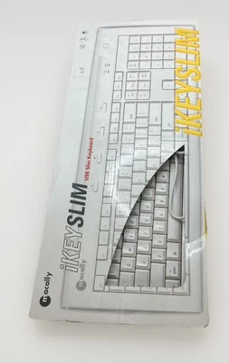 Nuovo Macally iKEY USB Slim Tastiera Cablata Mouse Combo Mac, Notebook Desktop Nuovo - Immagine 1 di 4