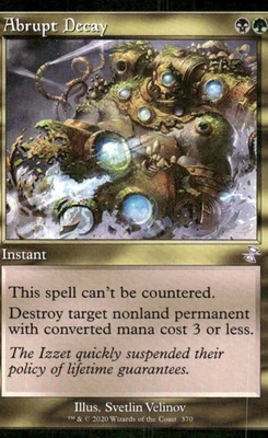 MTG TCG Abrupt Decay Magic Time Spiral Remastered NM - Image 1 of 2