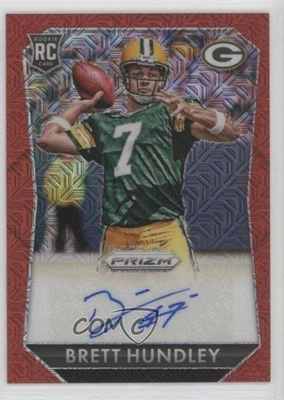 2015 Panini Prizm Rookie Signatures Red Mojo /75 Brett Hundley #RS-BH Auto RC - Image 1 of 2