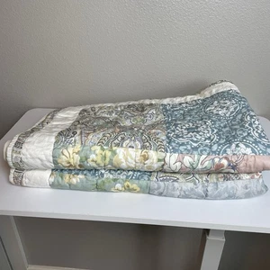 The Company Store 2 King Shams Patchwork Acolchado Elegante Casa Núcleo Floral Boho - Imagen 1 de 8
