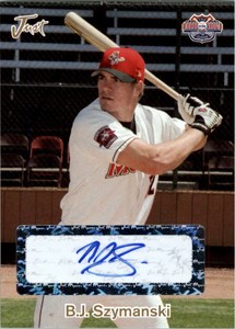2005 Just The Road to the Show Bonus Autographs #9 B.J. Szymanski Auto