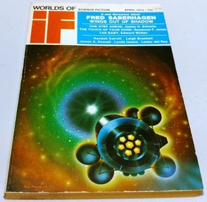 Vintage - Worlds Of If - Science Fiction - April - 1974 - BITTE LESEN - Bild 1 von 3