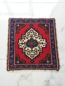 Multicolor Anatolian Carpet Rug Antique Handmade Square Rug Organic Material Rug - Picture 1 of 14