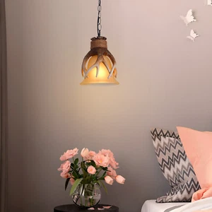Rustic Resin Pendant Light Deer Horn Antler Farmhouse Chandelier Ceiling Lamp - Picture 1 of 15
