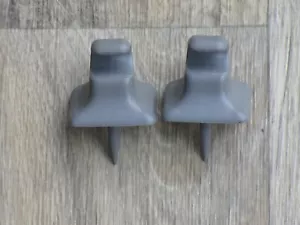 87-93 MUSTANG GRAY SUN VISOR CLIPS HOOKS OEM FACTORY STOCK GT LX COBRA 93 - Picture 1 of 5