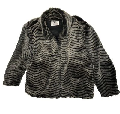 Chaqueta polar de felpa de piel sintética BLACK MOUNTAIN OUTDOOR talla mediana Foto 1 de 4