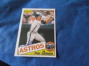 Phil Garner Houston Astros 1985 O-Pee-Chee Autographed Baseball Card W/Our COA