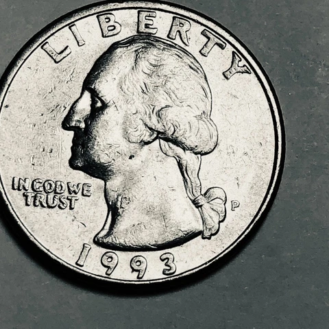 1993 P Washington quarter folder filler circulated Cover