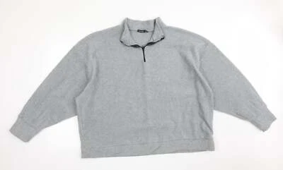 Boohoo Womens Grey High Neck Polyester Blend Jumper Size 16 - Image 1 of 4