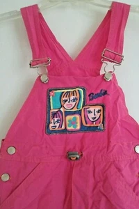 2 - BARBIE PINK OVERALLS little Girls sizes 6 & 6X  and Furry Frame - Picture 1 of 10