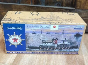2001 ERTL Collectibles Texaco Havoline Tugboat Bank Second in Series New in box  - Picture 1 of 6