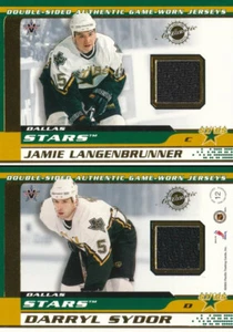2001-02 Vanguard DOUBLE-SIDED JERSEY #12 JAMIE LANGENBRUNNER / DARRYL SYDOR - Bild 1 von 1