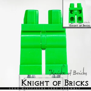 LEGO Minifigure Legs BRIGHT GREEN Solid Plain Jean - Picture 1 of 4