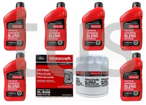 Oil change kit Ford Fusion 2.5L L4   oil filter FL910S + 6 quart engine oil 5w20 - Bild 1 von 2