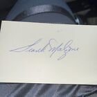 Frank Malzone 1955 Boston Red Soxs Signed 3X5 Index Card