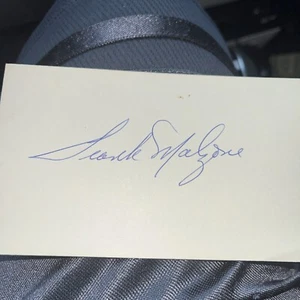 Frank Malzone 1955 Boston Red Soxs Signed 3x5 index Card - Picture 1 of 1