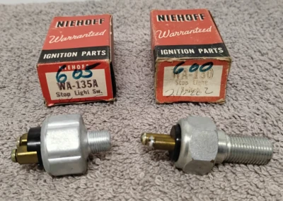2 NOS ( New Old Stock ) NIEHOFF WA-130 & WA-135A Stop Light Switch. ( 00 ) - Image 1 of 4