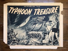 Vintage ORIGINAL Movie Poster TYPHOON TREASURE Deep Sea Diving Helmet Scuba 1930