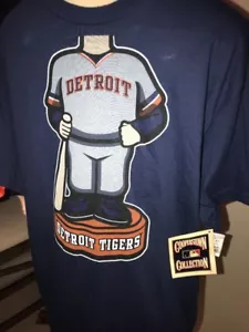 DETROIT TIGERS T SHIRT MAJESTIC COOPER TOWN COLLECTION NWTS SIZE L B13 - Picture 1 of 6