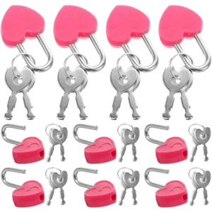 24 Set Mini Herzschloss Kind Reisen Vorhängeschlösser Vorhängeschloss - Bild 1 von 12