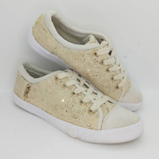 G by Guess Women's Pre-owned Gold Glitter Designer Sneakers - sz. 7M