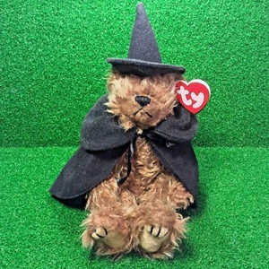 Raro Ty Attic Treasures Esmeralda El Oso Brujo 1993 Peluche Articulado Articulado MWMT - Imagen 1 de 11