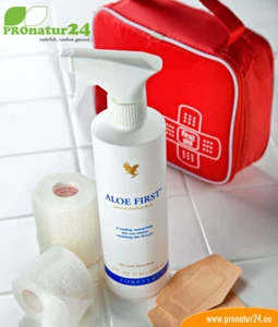3 Bot.Forever Living Aloe First Natural Soothing Spray (78,43% Aloe Vera) 473ml - Bild 1 von 4