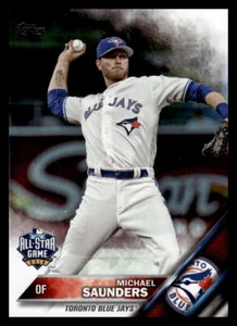 2016 Topps Update Michael Saunders Foil #US267 Toronto Blue Jays - Picture 1 of 2