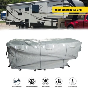Cubierta de almacenamiento de lujo de 4 capas quinta rueda autocaravana cámper 33'-37' ft impermeable - Imagen 1 de 18