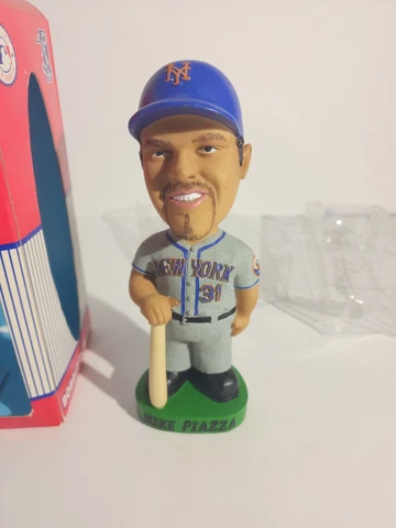 MIKE PIAZZA Hand Painted Bobble Head-Bobble Dobbles-NEW YORK METS Cover