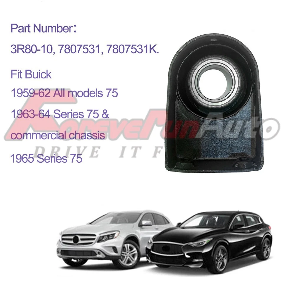 Driveshaft Center Support Bearing FOR 1959-1970 Buick Cadillac 7807531 7807531K - Изображение 1 из 4