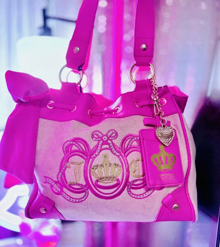Nuevo con etiquetas Bolso Juicy Couture Lovers Club Daydreamer Rosa Diamante Foto 1 de 4