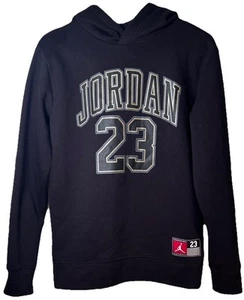 Jordan 23 Youth XL 13/15 Yrs Pullover Hoodie Sweatshirt Black Gold Stitching - Picture 1 of 6