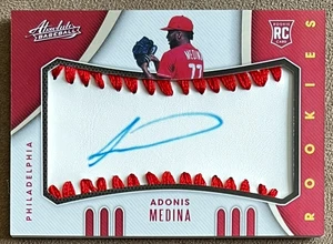 2021 Absolute Rookie Baseball Material Autograph /99 Adonis Medina #152 Phillies - Picture 1 of 3