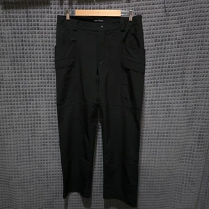 ARCTERYX Athletic Utility Pants Mens 34 Black Lightweight Hiking Work Cargo Gorp - Picture 1 of 13