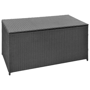 Outdoor Garden Storage Chest - Waterproof, Durable Rattan & Steel Box - Picture 1 of 6