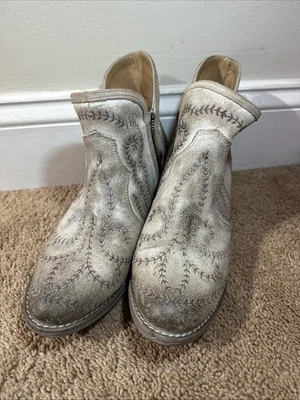 Botas vaqueras occidentales bordadas en topo talla 9 Sterling River para mujer nuevas SR6006 Foto 1 de 4