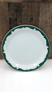 Plato de ensalada vintage Shenango China Restaurant Ware 6,25" vid festoneada verde EE. UU. - Imagen 1 de 5