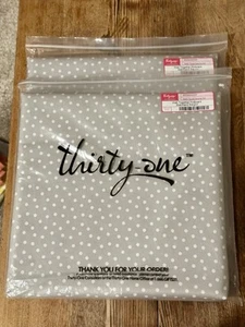 **NEW** THIRTY ONE WALL TOGETHER PINBOARD (SET OF 2) DANCING DOTS TAUPE - Picture 1 of 4