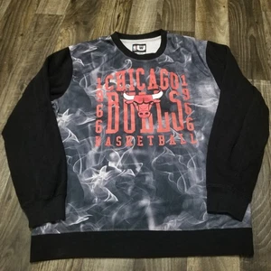 Men’s NBA Ultra Game Chicago Bulls 1966 Sweatshirt Smoke Size XXL Basketball - Picture 1 of 9