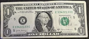 2017 A Richmond $1 Bill Fancy Ladder 12233334 Bookend Doubles 33’s Note - Picture 1 of 2