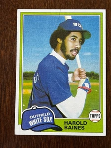 1981 Topps Baseball Card HAROLD BAINES #347 ROOKIE HOF Chicago White Sox EX - Bild 1 von 3