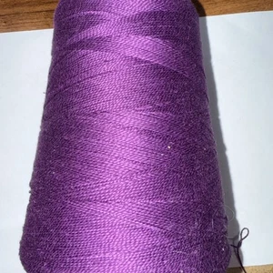 Silk City Fibers Cone Yarn- PERLE 5/2 COTTON - #18 Regency Purple - 16oz - Picture 1 of 6