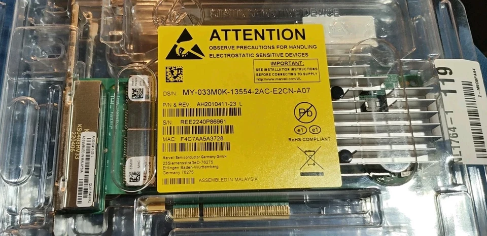 Dell Qlogic QL41164HFRJ Quad Port 10GbE RJ-45 10GBase-T Card D1