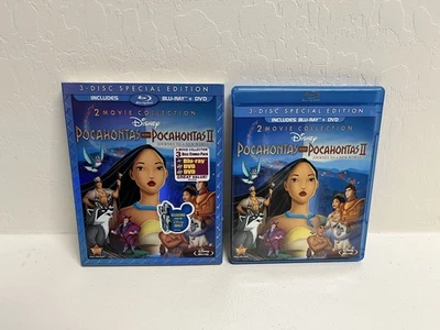 Pocahontas 1 & 2 (Blu-Ray + DVD, 3-Disc Set Disney Special Edition) w/ Slipcover - Image 1 of 4