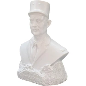 Weiße Büste von Charles de Gaulle 12cm - Picture 1 of 6