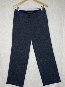 The Limited Cassidy Fit Dress Pants Gray Black Print Wide Leg Mid Rise Size 8 - Picture 1 of 13