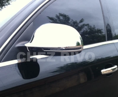 2 COQUES CHROME ADHESIVES RETROVISEURS AUDI A3 A4 A5 B8 A6 C6 A8 Q3 8U SLINE - Imagen 1 de 2