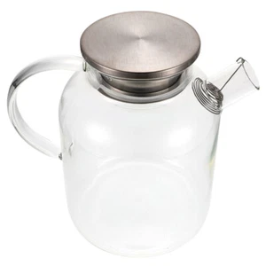 Glass Teapot Decorative Water Container Water Pitcher Jug Glass - Picture 1 of 12
